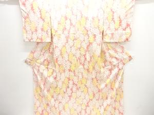 花模様小紋着物